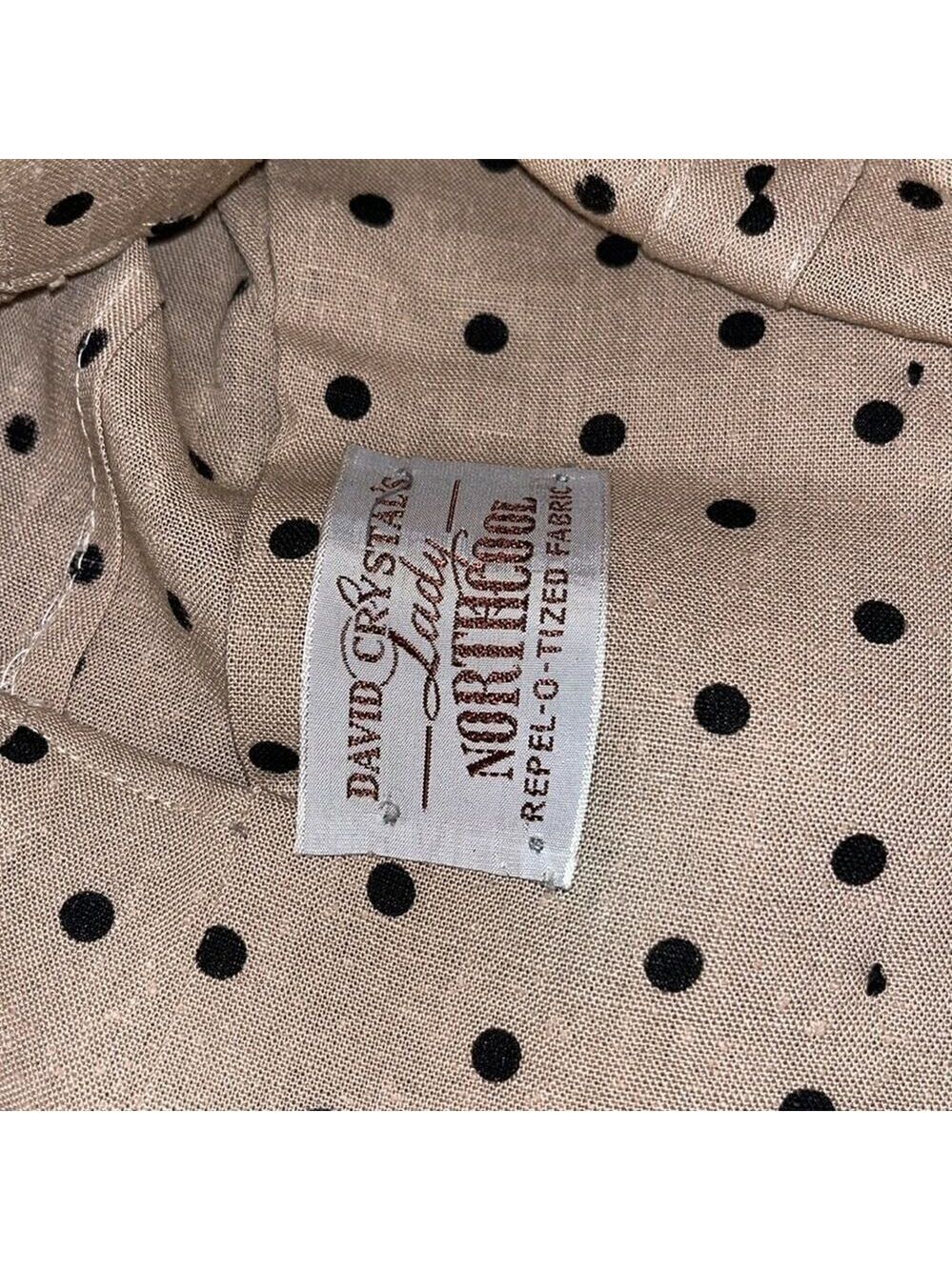 Vintage 50s 60s polka dot skirt and jacket / blouse • modest • suit • 70s • - Picture 12 of 13